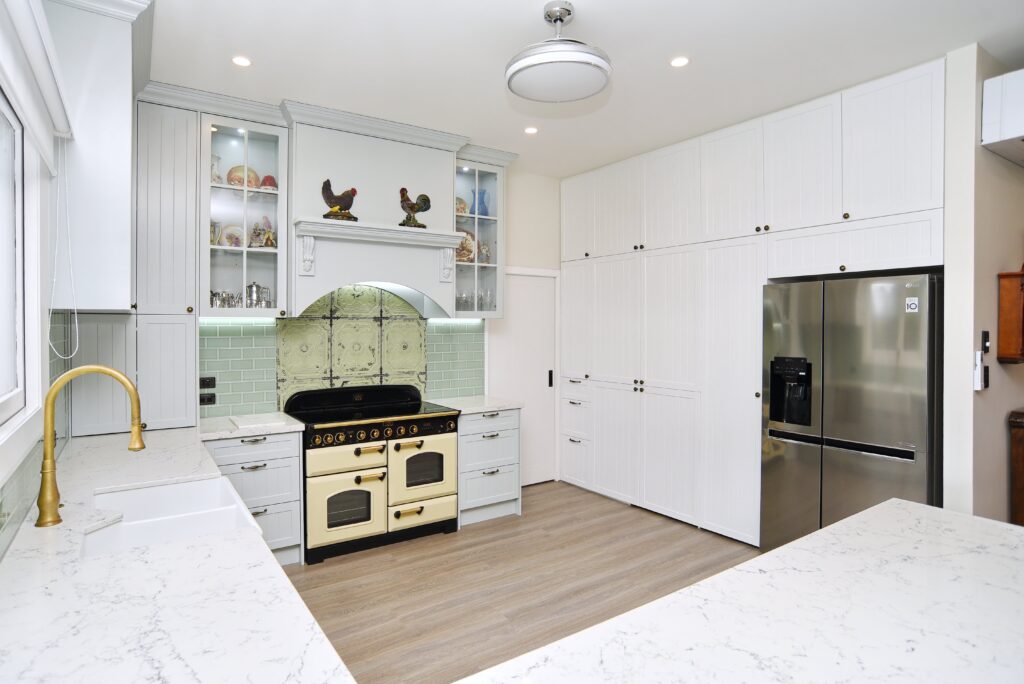 The remodelled kitchen is filled with character fittings, while making the most of modern features.