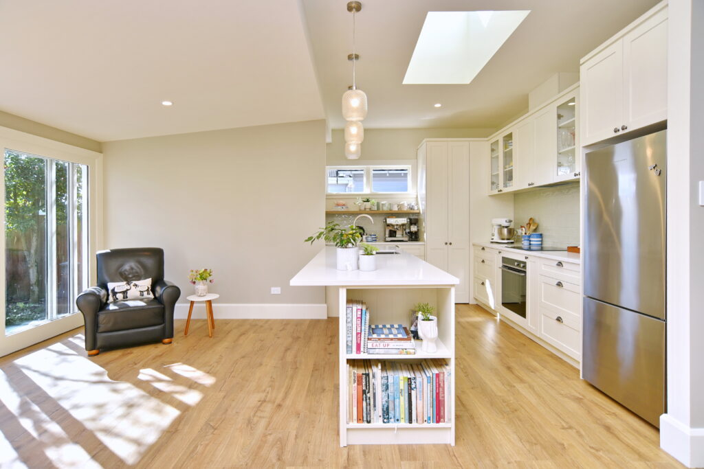 Elmwood Road Kitchen, Dining and Living renovation