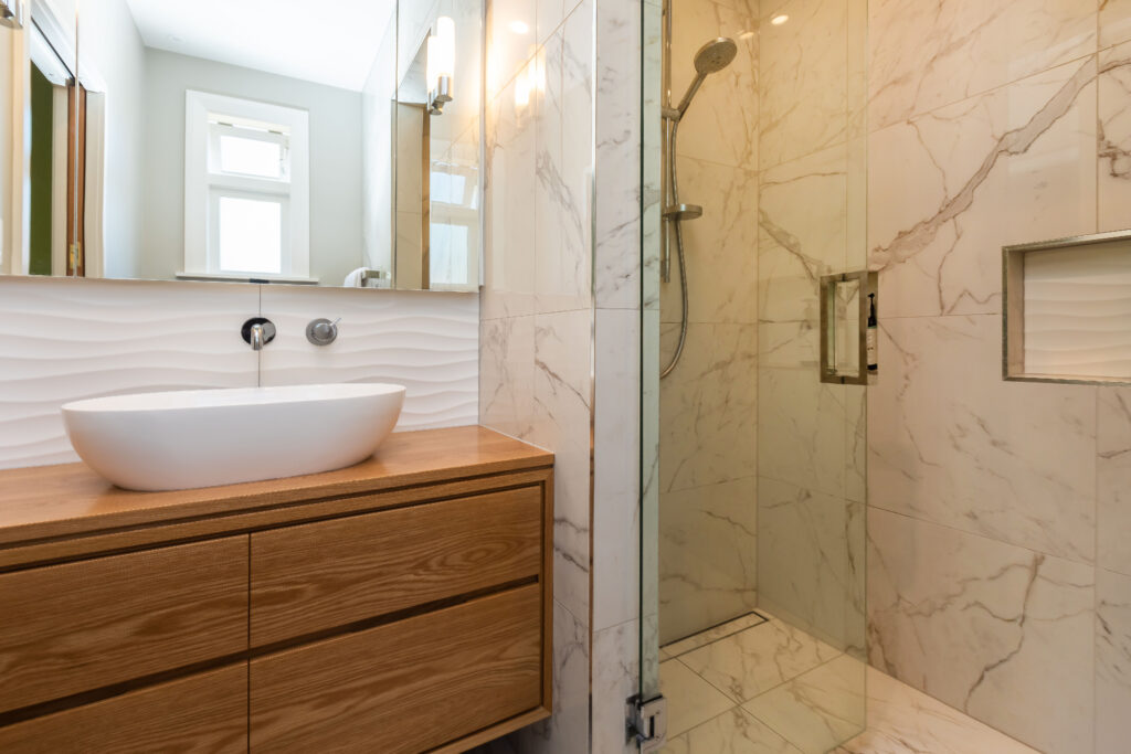 Modern bathroom renovation